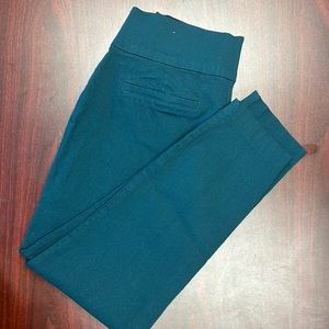 Teal stretchy work pants